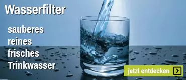 Wasserfilter - sauberes reines frisches Trinkwasser