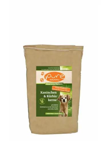 PURE Kaninchen & Kürbiskerne FÜR KLEINE HUNDERASSEN - single Protein & getreidefrei