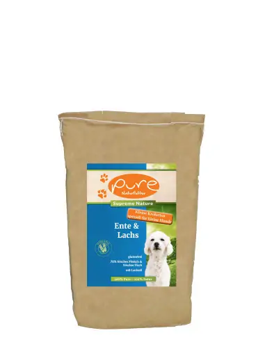 PURE Supreme Ente & Lachs FÜR KLEINE HUNDERASSEN - glutenfrei 5kg