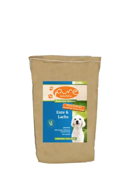 PURE Supreme Ente & Lachs FÜR KLEINE HUNDERASSEN - glutenfrei 5kg