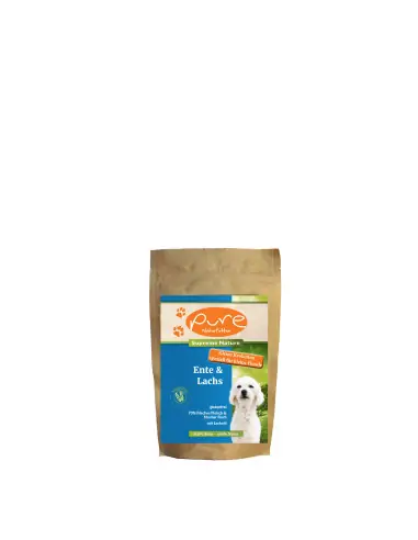 FÜR KLEINE HUNDERASSEN 400 g PURE Supreme Ente & Lachs  - glutenfrei
