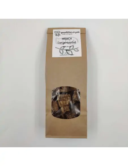 Hirsch-Lungenwürfel 100g