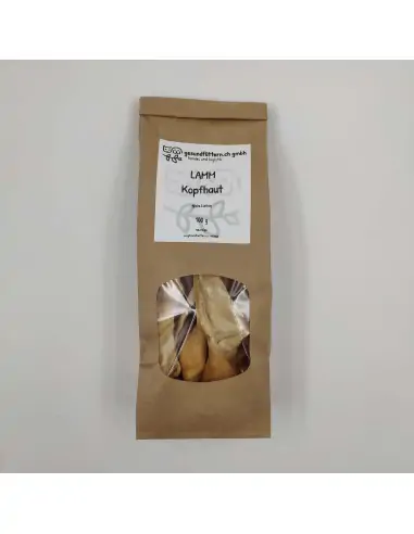 Lamm-Kopfhaut 100g - der harte Kauspass