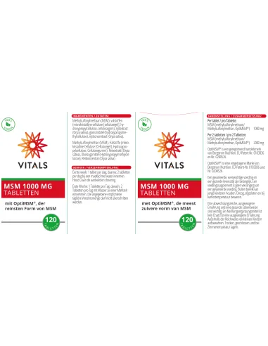 MSM® Tabletten 120 Stück (Opti-MSM) Nahrungsergänzungen