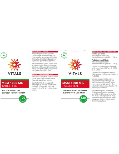MSM® Tabletten 120 Stück (Opti-MSM) Nahrungsergänzungen