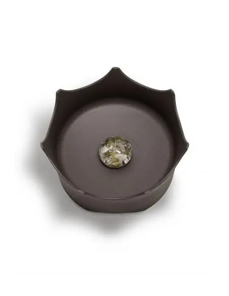 Wasserschale CROWN JUWEL - schiefergrau