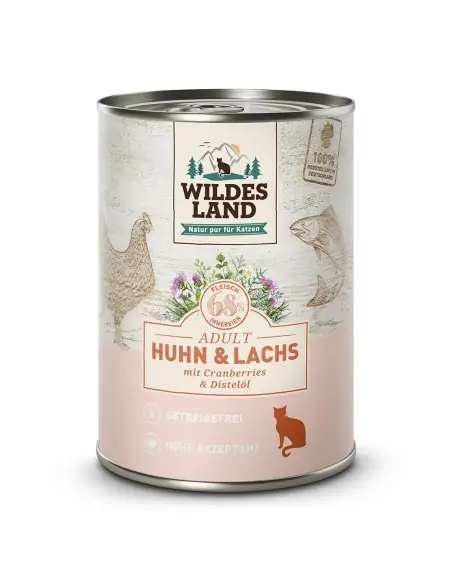 Huhn & Lachs 400g mit Cranberries & Distelöl