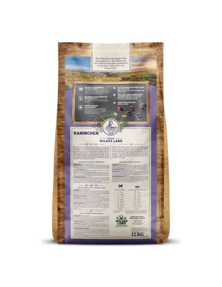 Kaninchen 12 kg mit Kartoffeln und Wildkräutern