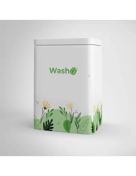 Aufbewahrungsdose gross für Washo Pulver und Waschstreifen