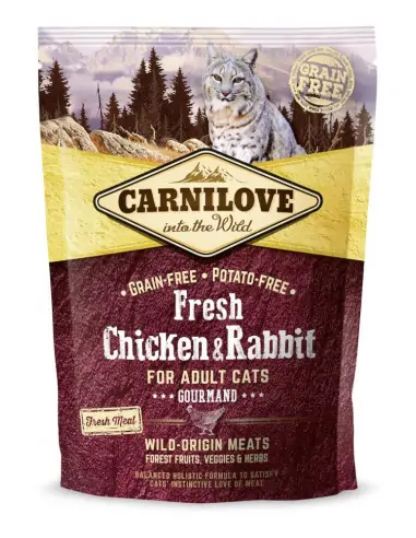 Huhn & Kaninchen 400g für Gourmet Katzen