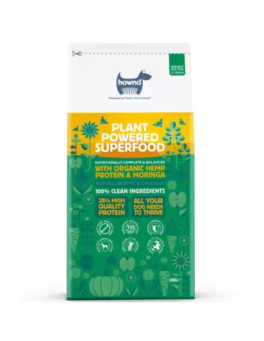 pflanzliches Trockenfutter mit Hanfprotein und Moringa 10 kg