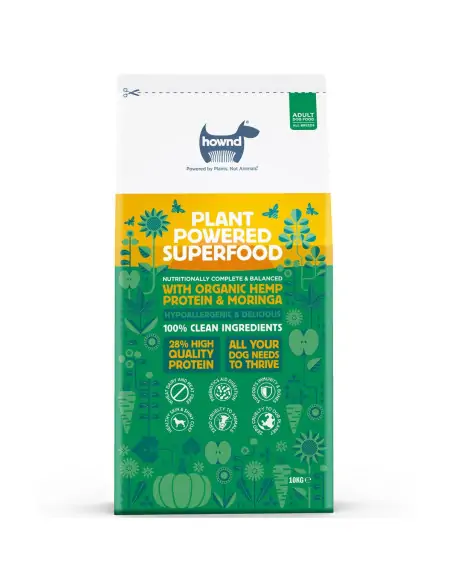 pflanzliches Trockenfutter mit Hanfprotein und Moringa 10 kg