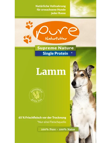 PURE Supreme Nature Dog Single-Protein getreidefrei Lamm 1.5 kg PURE Supreme Nature Dog Single-Protein getreidefrei Lamm 1.5 kg