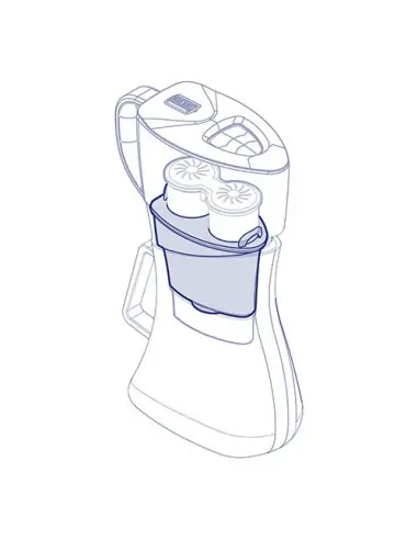 Hauptkartusche für ECAIA carafe S. Essenziell für die Herstellung von ECAIA-Wasser