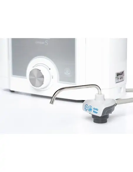 Der ECAIA ionizer S ist ein elektrischer Durchfluss-Wasserionisierer. Er kann oberhalb oder auch unterhalb der Arbeitsfläche pos Der ECAIA ionizer S ist ein elektrischer Durchfluss-Wasserionisierer. Er kann oberhalb oder auch unterhalb der Arbeitsfläche pos