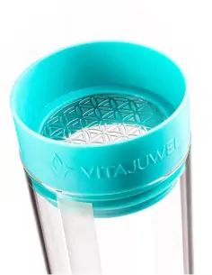 Edelsteinkaraffe SANA  FLOW - ocean blue 2