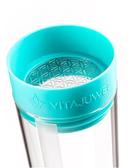 Edelsteinkaraffe SANA  FLOW - ocean blue