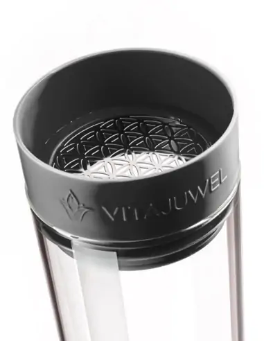 Edelsteinkaraffe SANA  COURAGE - lava black