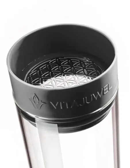 Edelsteinkaraffe SANA  COURAGE - lava black