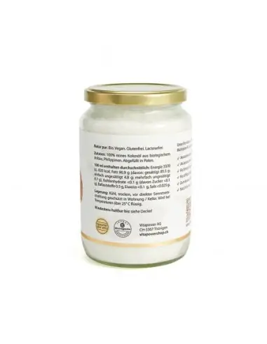 Premium BIO-Kokosöl 700 ml - Virgine, kaltgepresst, Fairtrade, hocharomatisch