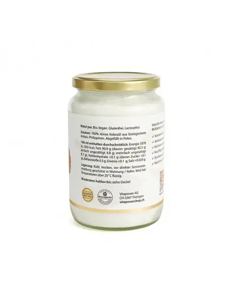 Premium BIO-Kokosöl 700 ml - Virgine, kaltgepresst, Fairtrade, hocharomatisch Premium BIO-Kokosöl 700 ml - Virgine, kaltgepresst, Fairtrade, hocharomatisch