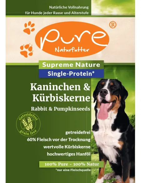 Natürliche Vollnahrung für Hunde jeder Rasse und Altersstufe.