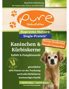 PURE Kaninchen & Kürbiskerne FÜR KLEINE HUNDERASSEN - single Protein & getreidefrei 2