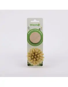Washo Ersatzköpfe Duo für Abwaschbürste – Naturfaser statt Erdölborsten