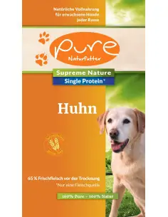 PURE Supreme Nature Dog Single-Protein getreidefrei Huhn 10 kg 2