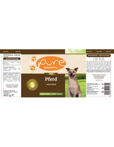 Hundemenü Sensitive Pferd 400 gr.