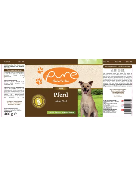 Hundemenü Sensitive Pferd 400 gr.