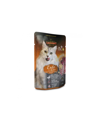 Katzenmenü Ente + Käse 85g im Frischebeutel - LEONARDO