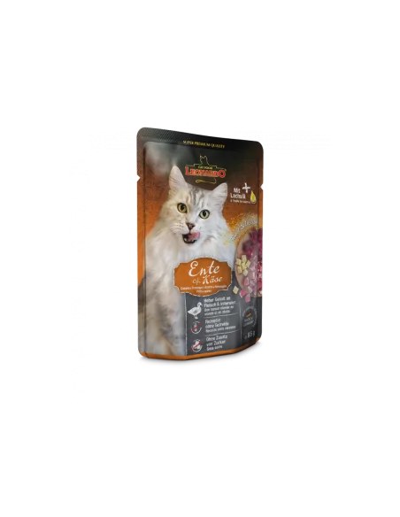 Katzenmenü Ente + Käse 85g im Frischebeutel - LEONARDO
