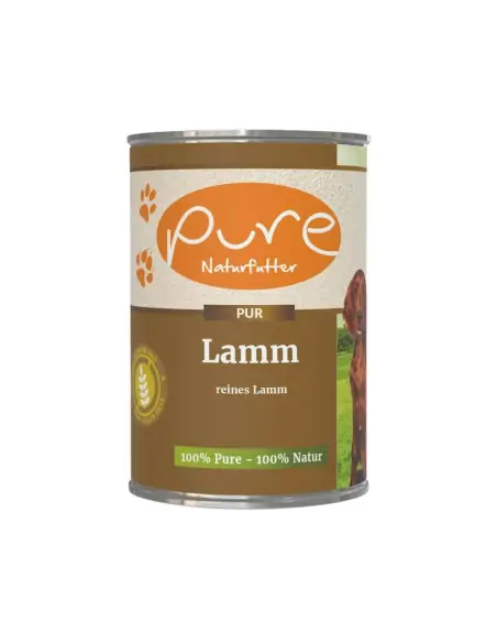 Hundemenü PUR-Fleischdose Lamm 400 gr. Hundemenü PUR-Fleischdose Lamm 400 gr.