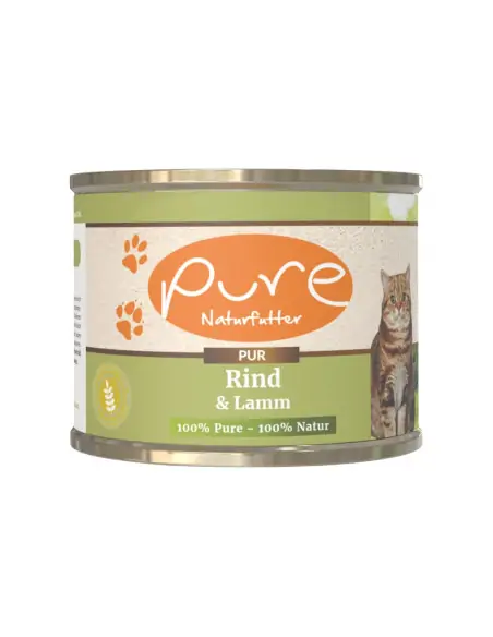Katzenmenü PUR Rind & Lamm 195g - getreidefrei Katzenmenü PUR Rind & Lamm 195g - getreidefrei