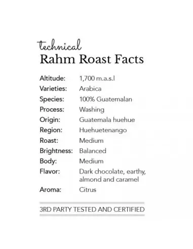 Rahm Roast 3 x 340g Single-Origin Guatemala